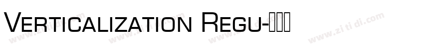 Verticalization Regu字体转换